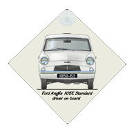 Ford Anglia 105E Standard 1959-63 Car Window Hanging Sign